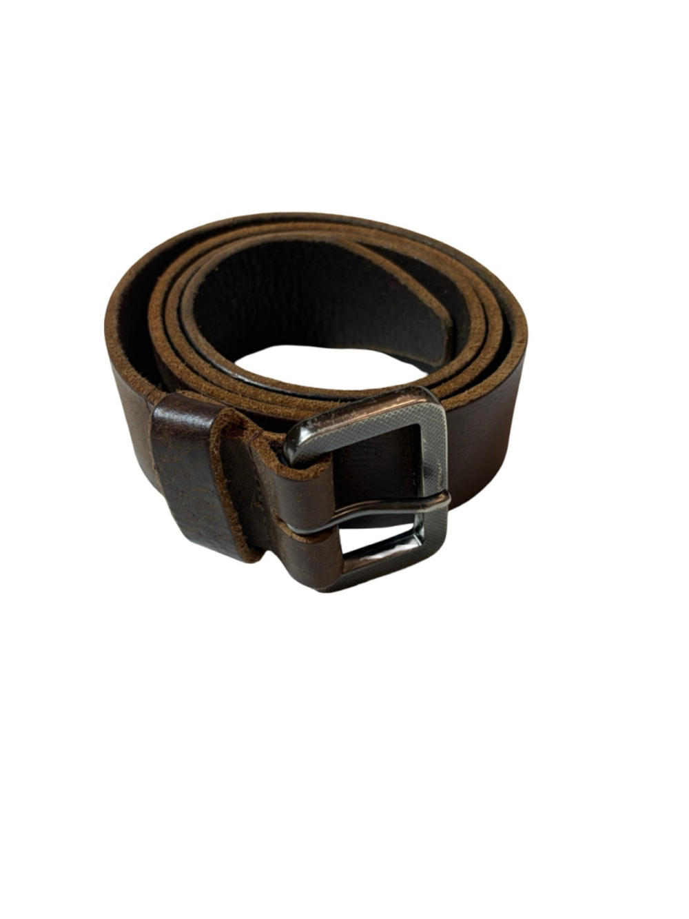 Tulliani Brown Leather Roller Buckle Belt Rugged Heritage Size 32